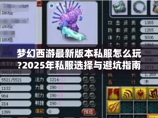 梦幻西游最新版本私服怎么玩?2025年私服选择与避坑指南