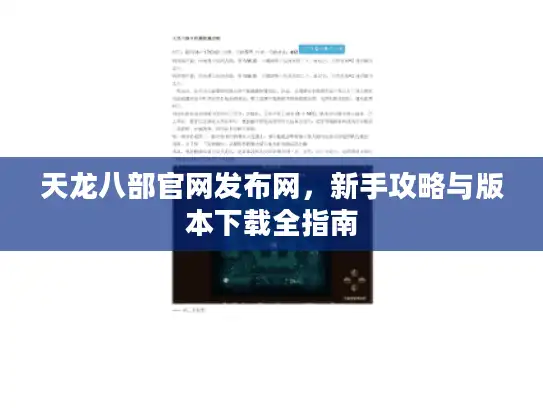 天龙八部官网发布网，新手攻略与版本下载全指南