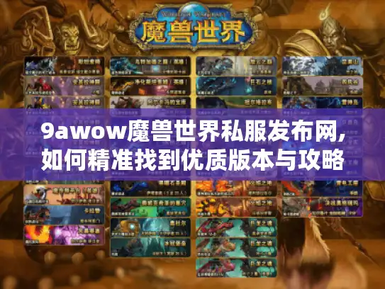 9awow魔兽世界私服发布网,如何精准找到优质版本与攻略?