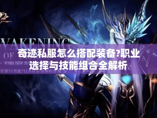 奇迹私服怎么搭配装备?职业选择与技能组合全解析