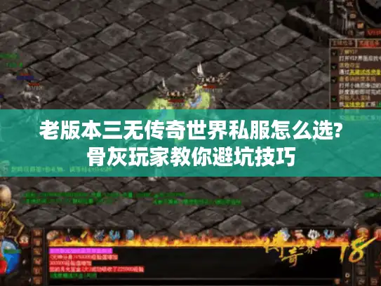老版本三无传奇世界私服怎么选?骨灰玩家教你避坑技巧