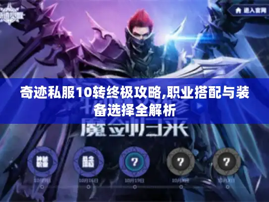奇迹私服10转终极攻略,职业搭配与装备选择全解析