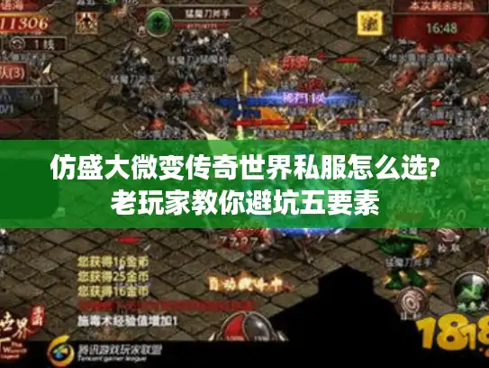 仿盛大微变传奇世界私服怎么选?老玩家教你避坑五要素