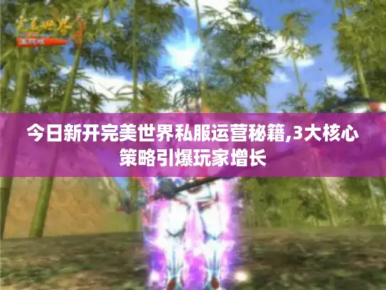 今日新开完美世界私服运营秘籍,3大核心策略引爆玩家增长