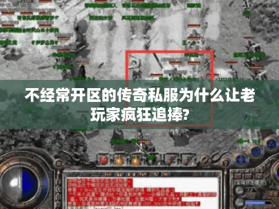 不经常开区的传奇私服为什么让老玩家疯狂追捧?