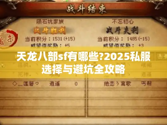 天龙八部sf有哪些?2025私服选择与避坑全攻略
