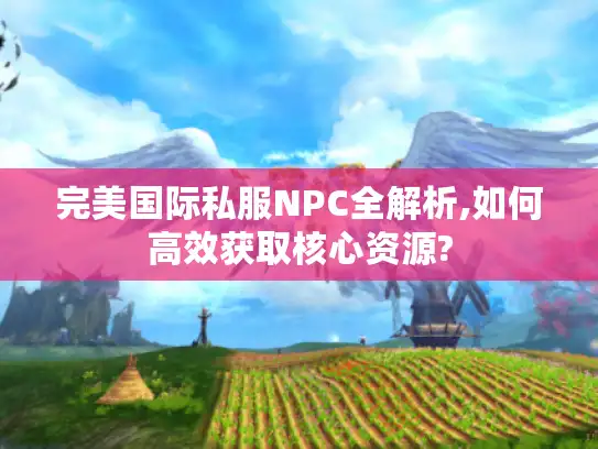 完美国际私服NPC全解析,如何高效获取核心资源?