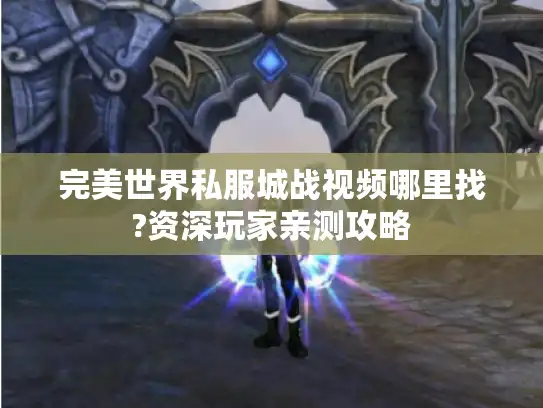 完美世界私服城战视频哪里找?资深玩家亲测攻略