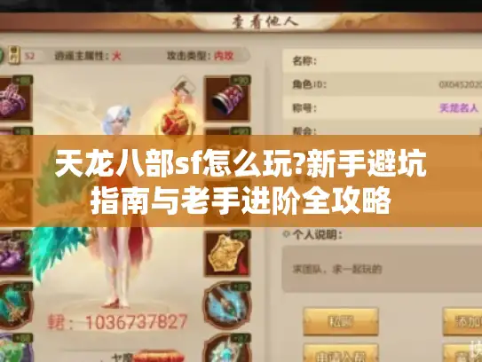 天龙八部sf怎么玩?新手避坑指南与老手进阶全攻略 天龙八部sf怎么玩?新手避坑指南与老手进阶全攻略