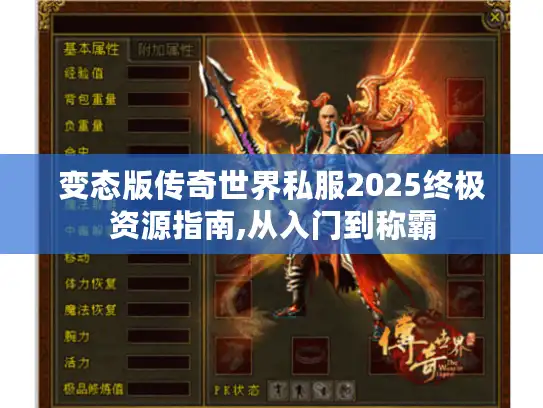 变态版传奇世界私服2025终极资源指南,从入门到称霸