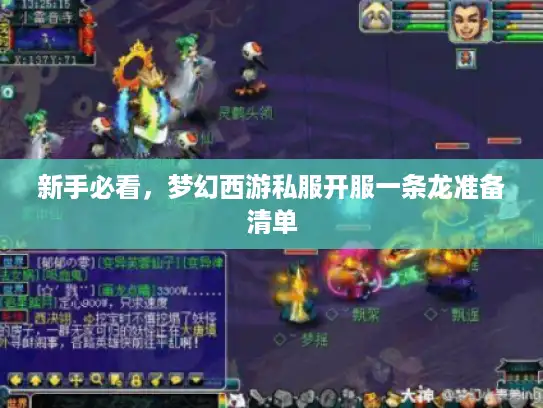 新手必看，梦幻西游私服开服一条龙准备清单