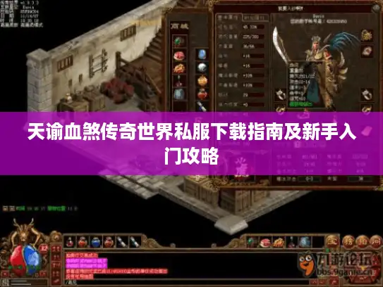 天谕血煞传奇世界私服下载指南及新手入门攻略