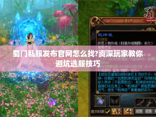 蜀门私服发布官网怎么找?资深玩家教你避坑选服技巧 蜀门私服发布官网怎么找?资深玩家教你避坑选服技巧
