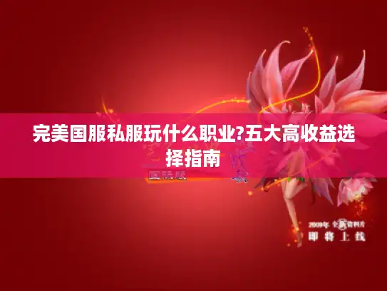 完美国服私服玩什么职业?五大高收益选择指南