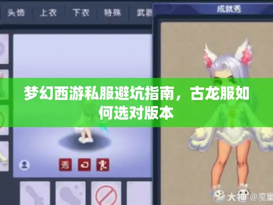 梦幻西游私服避坑指南，古龙服如何选对版本