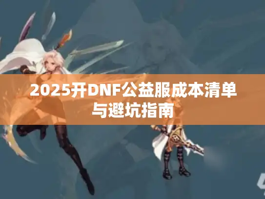 2025开DNF公益服成本清单与避坑指南