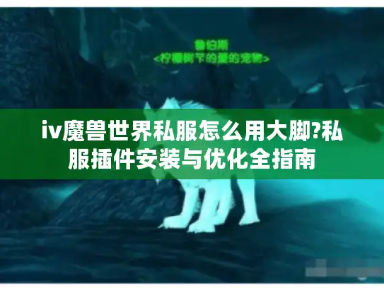 iv魔兽世界私服怎么用大脚?私服插件安装与优化全指南