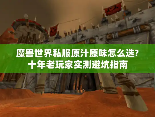 魔兽世界私服原汁原味怎么选?十年老玩家实测避坑指南