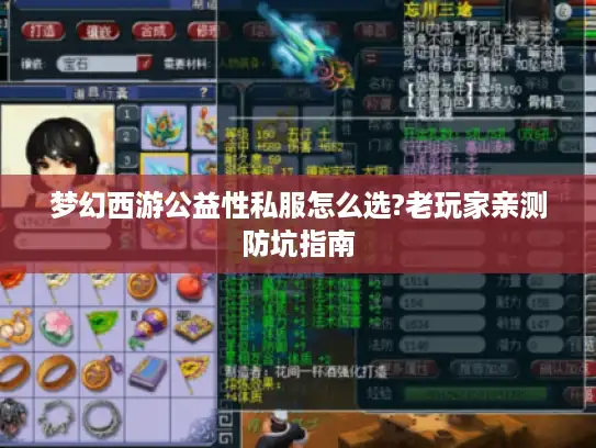 梦幻西游公益性私服怎么选?老玩家亲测防坑指南 梦幻西游公益性私服怎么选?老玩家亲测防坑指南