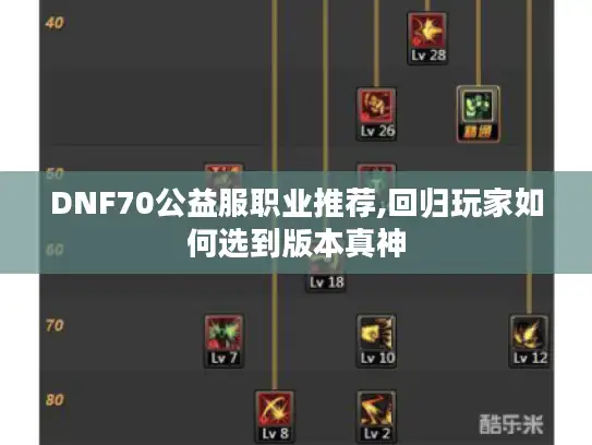 DNF70公益服职业推荐,回归玩家如何选到版本真神