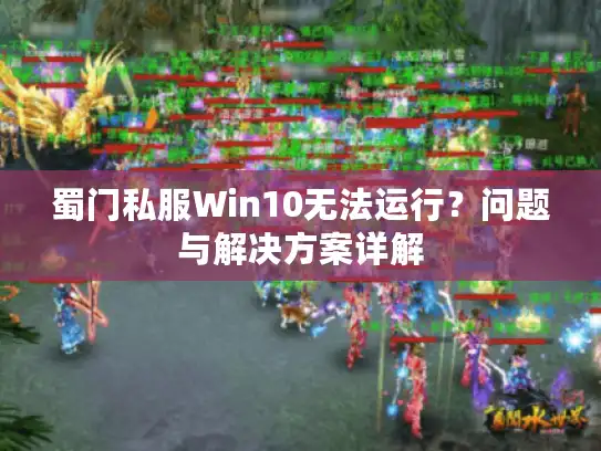 蜀门私服Win10无法运行？问题与解决方案详解