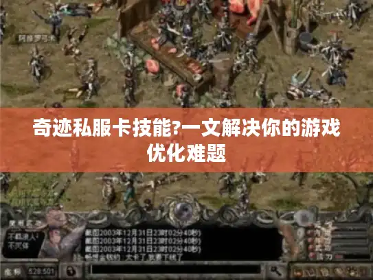 奇迹私服卡技能?一文解决你的游戏优化难题 奇迹私服卡技能?一文解决你的游戏优化难题