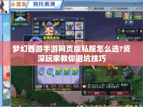 梦幻西游手游网页版私服怎么选?资深玩家教你避坑技巧 梦幻西游手游网页版私服怎么选?资深玩家教你避坑技巧