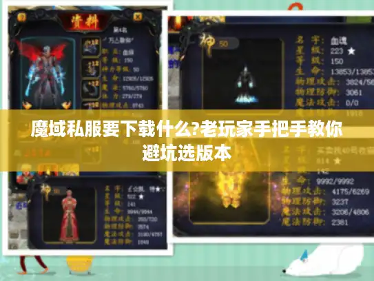 魔域私服要下载什么?老玩家手把手教你避坑选版本