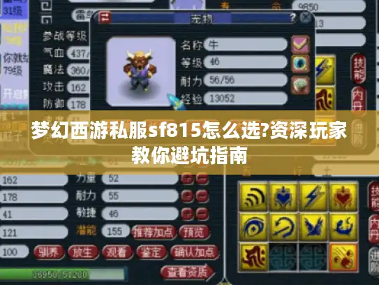 梦幻西游私服sf815怎么选?资深玩家教你避坑指南 梦幻西游私服sf815怎么选?资深玩家教你避坑指南