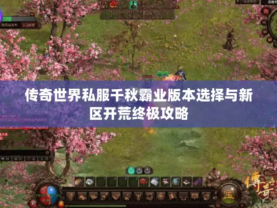传奇世界私服千秋霸业版本选择与新区开荒终极攻略