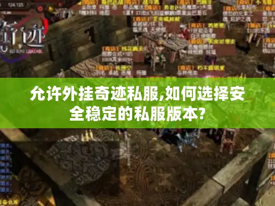 允许外挂奇迹私服,如何选择安全稳定的私服版本?