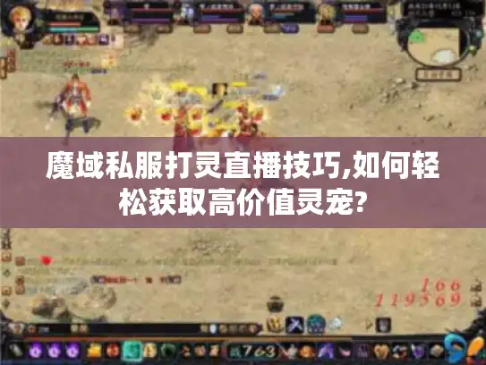 魔域私服打灵直播技巧,如何轻松获取高价值灵宠?