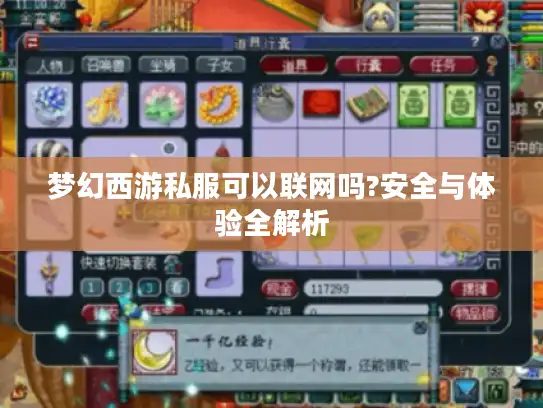 梦幻西游私服可以联网吗?安全与体验全解析