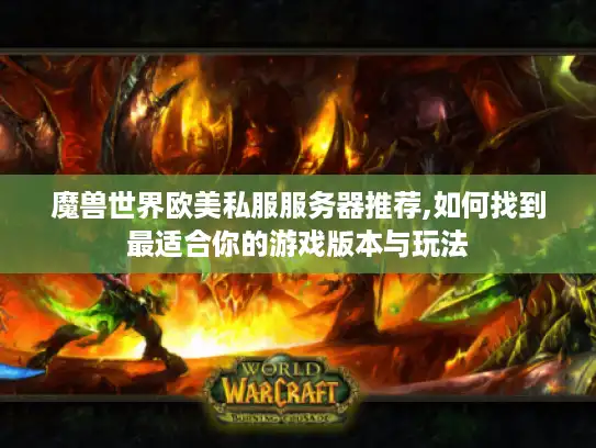 魔兽世界欧美私服服务器推荐,如何找到最适合你的游戏版本与玩法