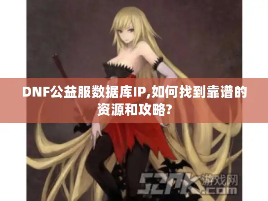 DNF公益服数据库IP,如何找到靠谱的资源和攻略?