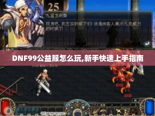 DNF99公益服怎么玩,新手快速上手指南 DNF99公益服怎么玩,新手快速上手指南