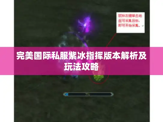 完美国际私服紫冰指挥版本解析及玩法攻略