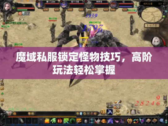 魔域私服锁定怪物技巧，高阶玩法轻松掌握