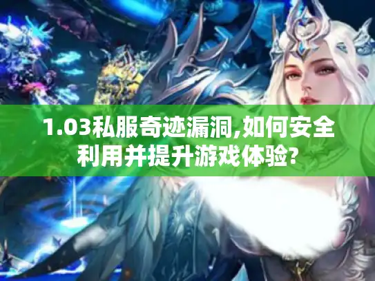 1.03私服奇迹漏洞,如何安全利用并提升游戏体验?