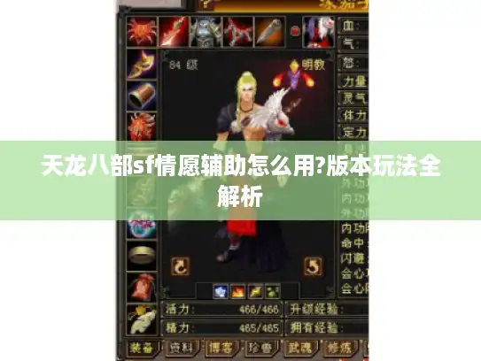 天龙八部sf情愿辅助怎么用?版本玩法全解析 天龙八部sf情愿辅助怎么用?版本玩法全解析
