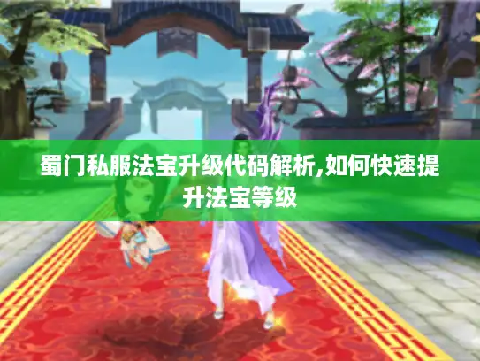 蜀门私服法宝升级代码解析,如何快速提升法宝等级 蜀门私服法宝升级代码解析,如何快速提升法宝等级