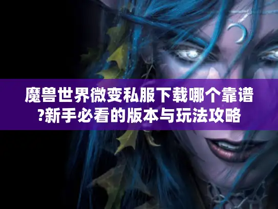 魔兽世界微变私服下载哪个靠谱?新手必看的版本与玩法攻略