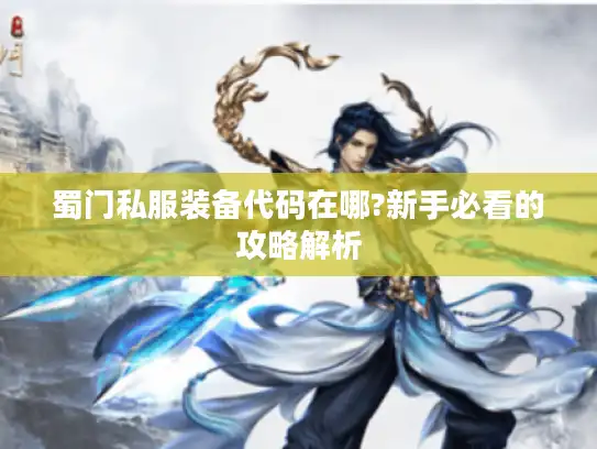 蜀门私服装备代码在哪?新手必看的攻略解析