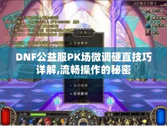 DNF公益服PK场微调硬直技巧详解,流畅操作的秘密 DNF公益服PK场微调硬直技巧详解,流畅操作的秘密