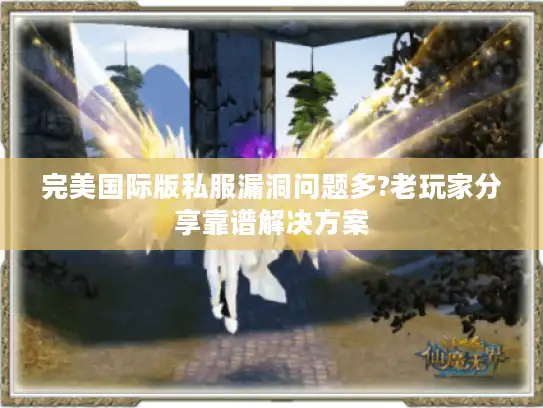 完美国际版私服漏洞问题多?老玩家分享靠谱解决方案