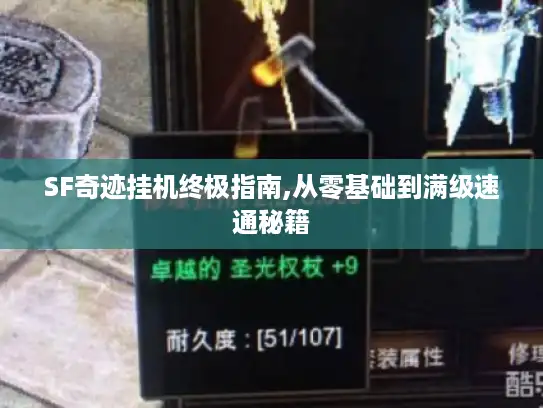 SF奇迹挂机终极指南,从零基础到满级速通秘籍