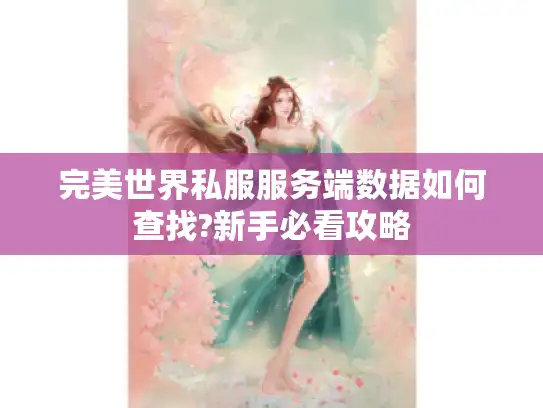 完美世界私服服务端数据如何查找?新手必看攻略