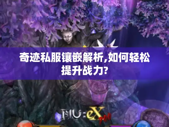 奇迹私服镶嵌解析,如何轻松提升战力?