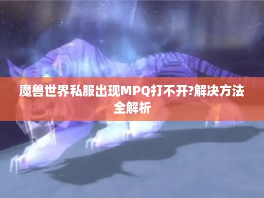 魔兽世界私服出现MPQ打不开?解决方法全解析