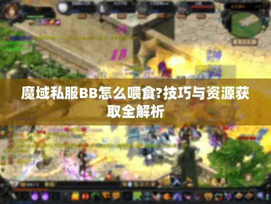 魔域私服BB怎么喂食?技巧与资源获取全解析